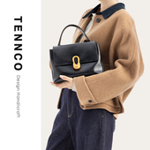 2025新款 TENNCO原创中号 黑金小方包 真皮手提包复古单肩斜挎包
