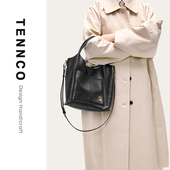 TENNCO原创 兜兜包 通勤真皮水桶包大容量百搭手提包单肩斜挎包