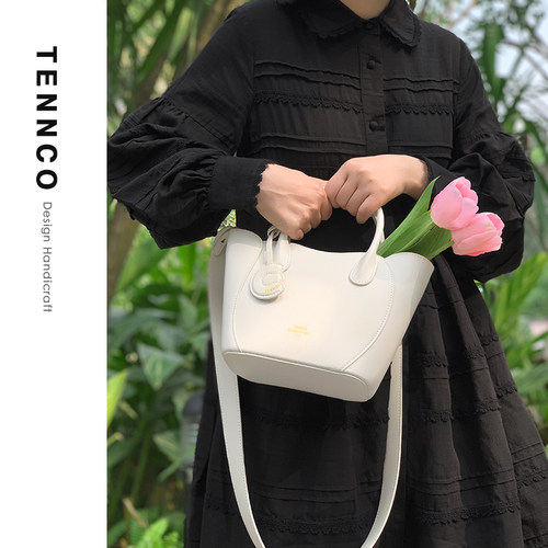 TENNCO原创牛皮软手提包水桶包