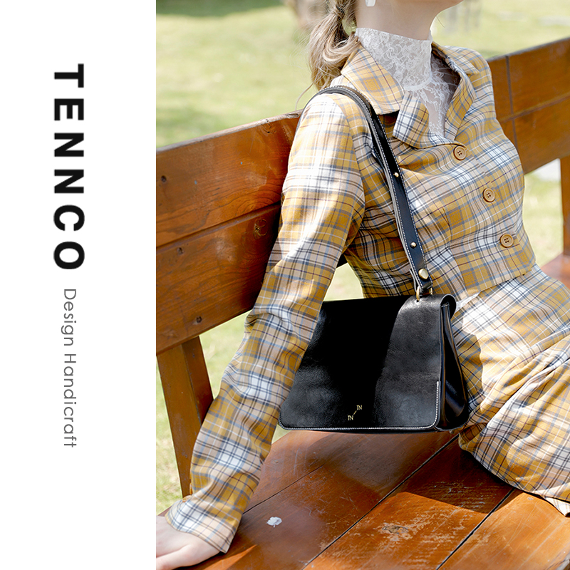 TENNCO原创红枫姬简约真皮单肩包