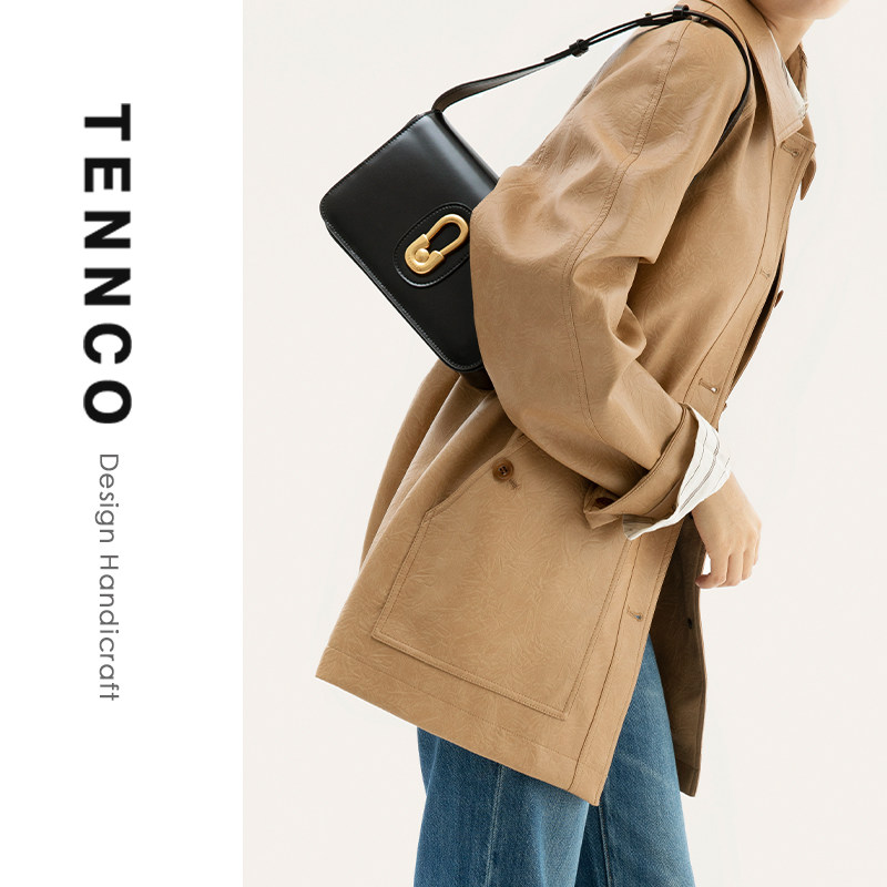 【特价清仓】TENNCO【大郁金香】真皮单肩包2025新款包腋下法棍包