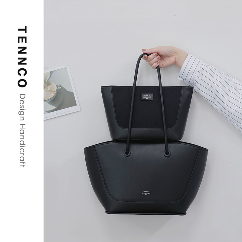 【特价清仓】TENNCO「菜篮包」真皮托特包通勤大容量单肩子母包