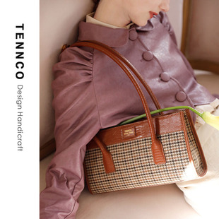 小众复古蜥蜴纹托特大容量女包 TENNCO「U型包」新款 3折清仓
