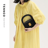 8折特价 TENNCO原创沙漏系列2025夏单肩斜挎小包真皮小方包