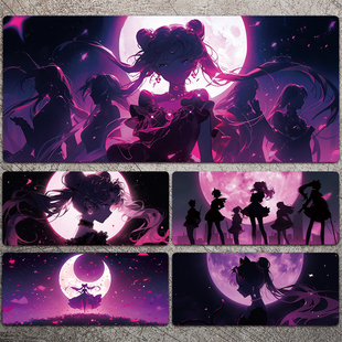 水冰月鼠标垫超大号女生美少女战士动漫二次元电脑键盘办公桌面垫