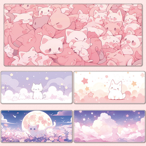 猫咪鼠标垫少女心办公书桌垫