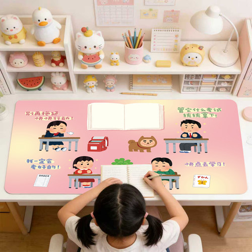 irasutoya小学生桌垫书桌课桌