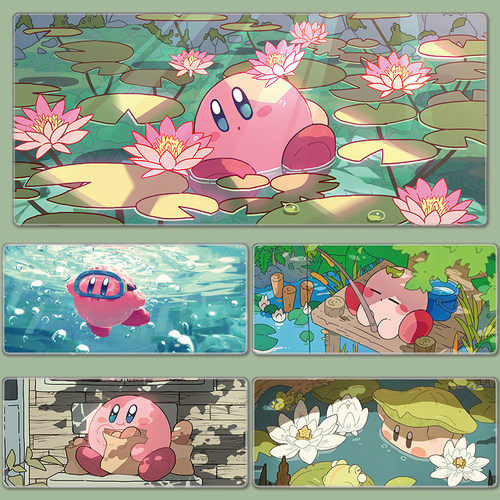 星之卡比鼠标可爱卡通网红书桌垫