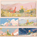 小王子治愈系鼠标垫超大号可爱卡通动漫笔记本电脑键盘办公桌面垫