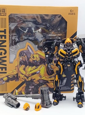 百微TW1025B暗黑大黄蜂暗黑战锤大黄蜂勇士变形玩具汽车人模型