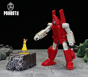 变形玩具PocketToys滑翔机PTM01 小比例g1带人偶机器人模型