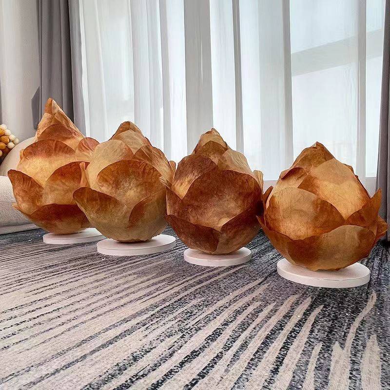 仿真洋葱头手工花苞撕不烂防水巨型花瓶大型摆件宝藏底座装饰摆设