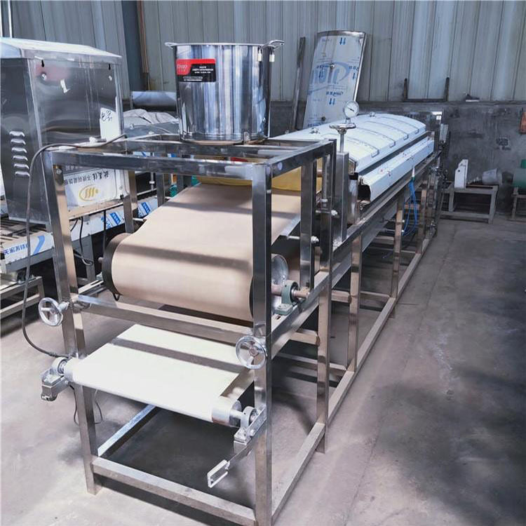 数控全自动圆形粉皮机 仿手工红薯粉皮机 小型蒸汽式面皮机米皮机