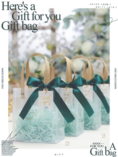 Прозрачная маленькая льняная сумка, подарочная коробка, подарок на день рождения, изысканный стиль