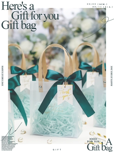 Прозрачная маленькая льняная сумка, подарочная коробка, подарок на день рождения, изысканный стиль