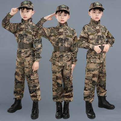 儿童特种兵套装男童迷彩服户外拓展军训女孩演出服特战队服装春季