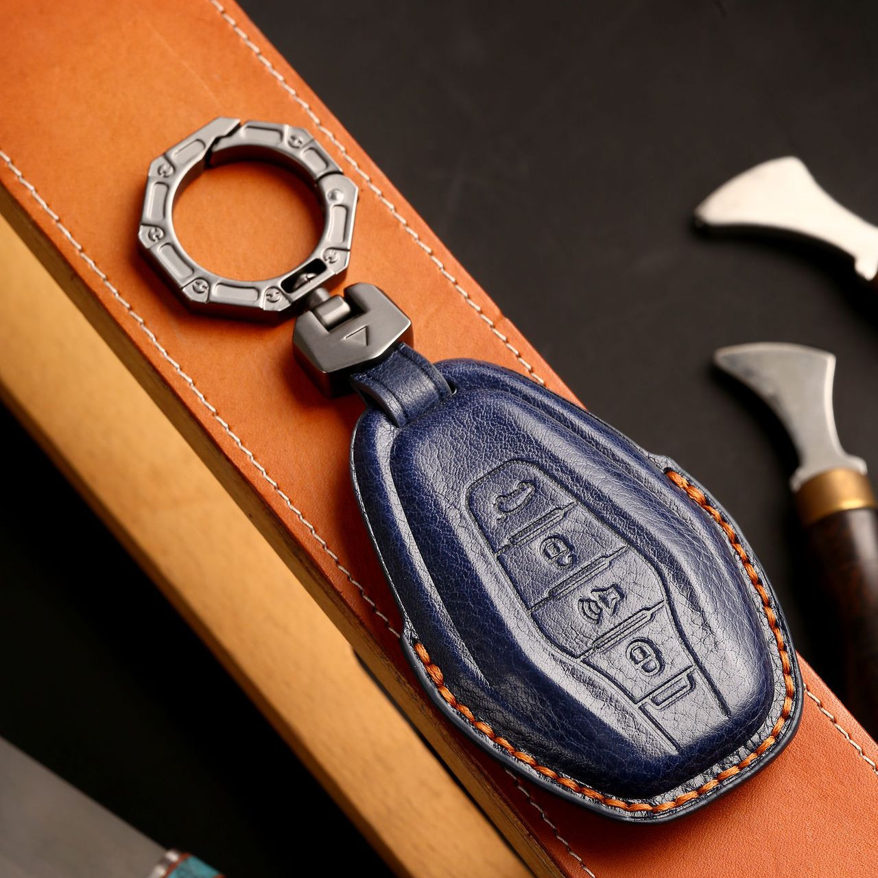 高档手工真皮捷途X70Plus钥匙套