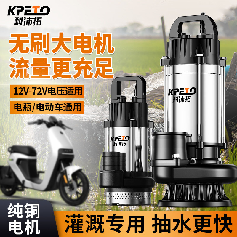 直流无刷潜水泵家用电动电瓶车12V24V48-72V高扬程农用灌溉抽水机