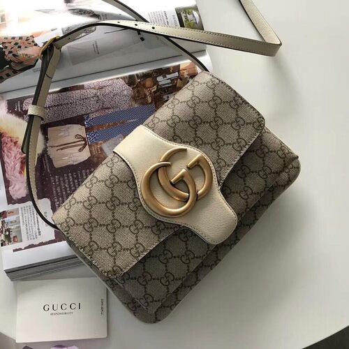 二手奢侈品女Arli系列古奇啡GG拼