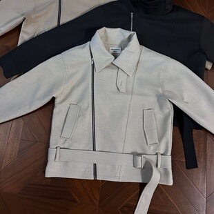 RTIMFD兰精天丝羊毛绑带三代多形态外套 偏门禁拉链3.0正肩夹克春