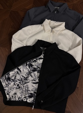 RTIMFD水墨内里简约短款肌理感夹克Cleanfit西装boxy翻领外套男春