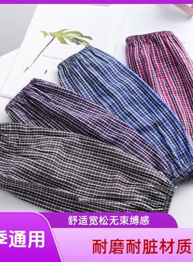 粗棉格子长款套袖加大加长棉布袖套工厂工作劳保套袖洗碗手套