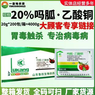 整箱鲁抗 20%吗胍乙酸铜 病毒病 农药杀菌剂