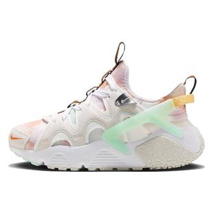 Nike Air Huarache Craft 减震耐磨 低帮 跑步鞋 女款 白粉绿