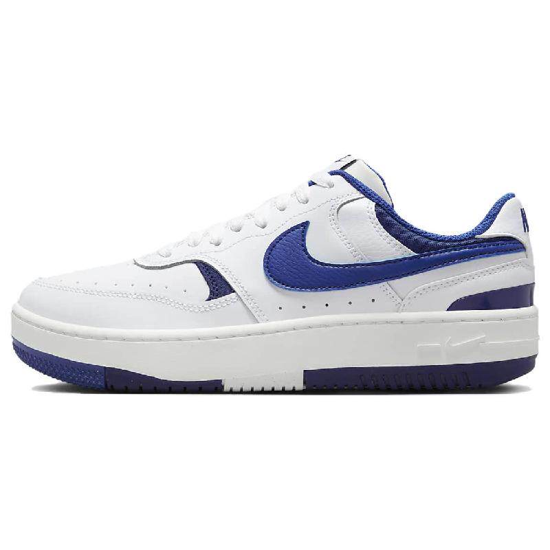 Nike 防滑减震耐磨 低帮 板鞋 女款 蓝白