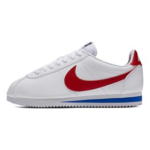 Nike Cortez 合成革 防滑耐磨 低帮 跑步鞋 女款 白色