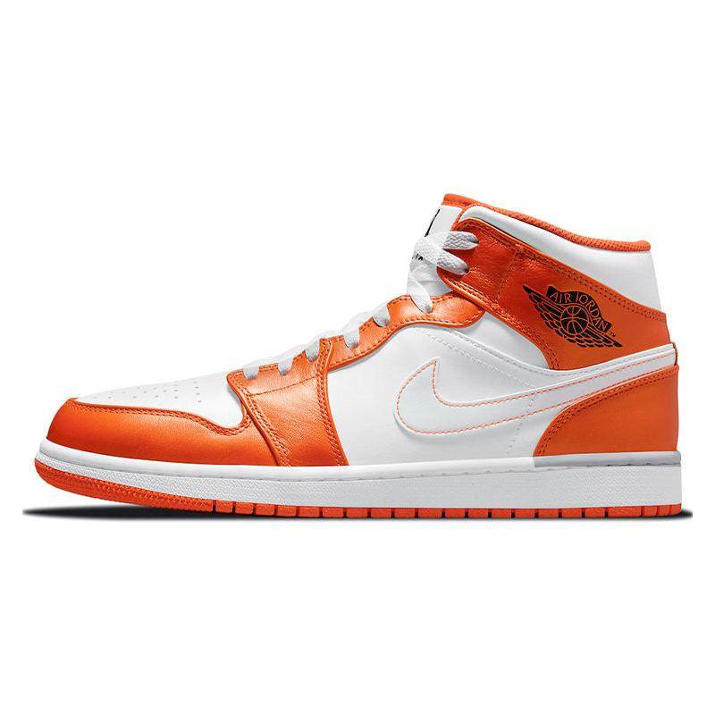 Jordan Air Jordan 1 mid se "white/orange" 小扣碎 中帮 复,运动鞋new,跑步鞋,淘宝优惠券,粉丝福利购,淘宝优惠卷