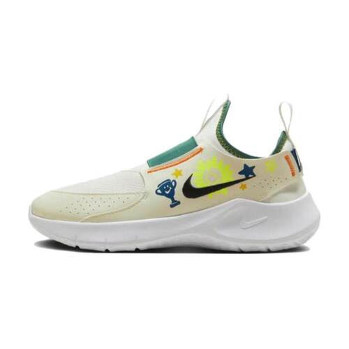 Nike Flex Runner 3 百搭舒适 防滑耐磨 低帮 儿童跑步鞋 米