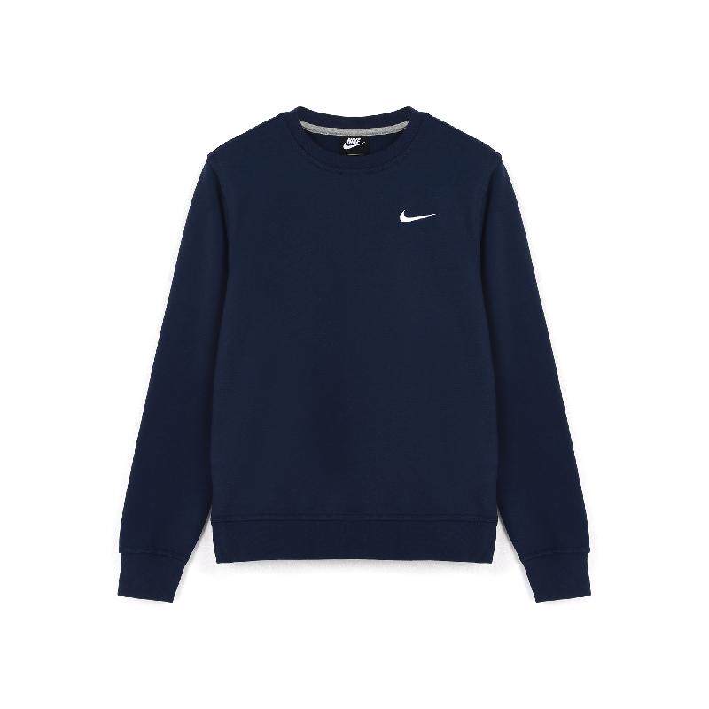 Nike 针织运动加绒保暖圆领套头卫衣 冬季 男款 蓝色 送男生