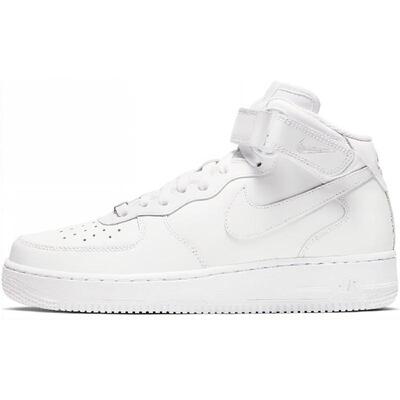 Nike Air Force 1 07 合成革 中帮 板鞋 女款 纯白