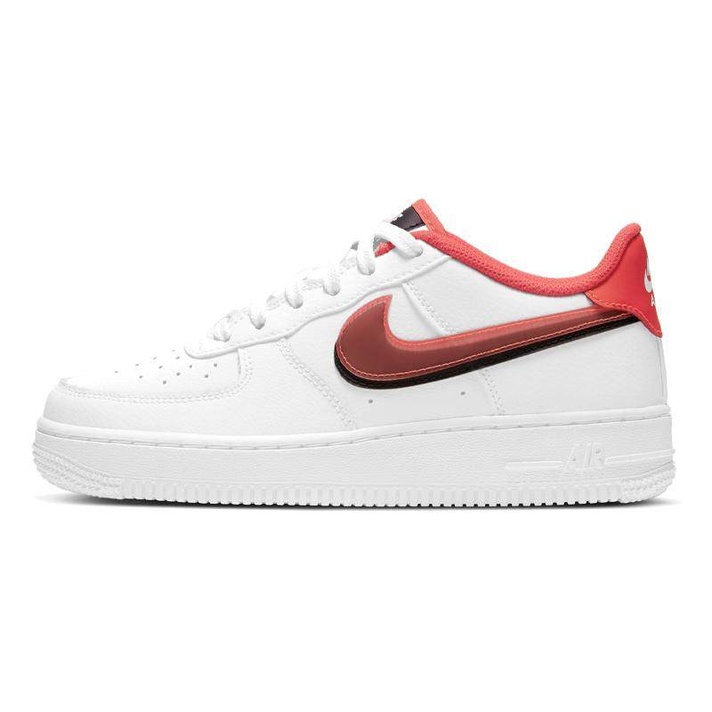 Nike Air Force 1 LV8 (GS) 空军一号 双钩休闲低帮板鞋  白#,运动鞋new,跑步鞋,淘宝优惠券,粉丝福利购,淘宝优惠卷