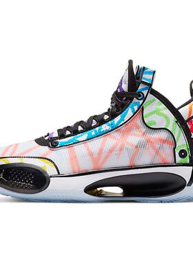 Zion Williamson x Air Jordan 34 PE (GS) 蜡笔涂鸦 实战篮