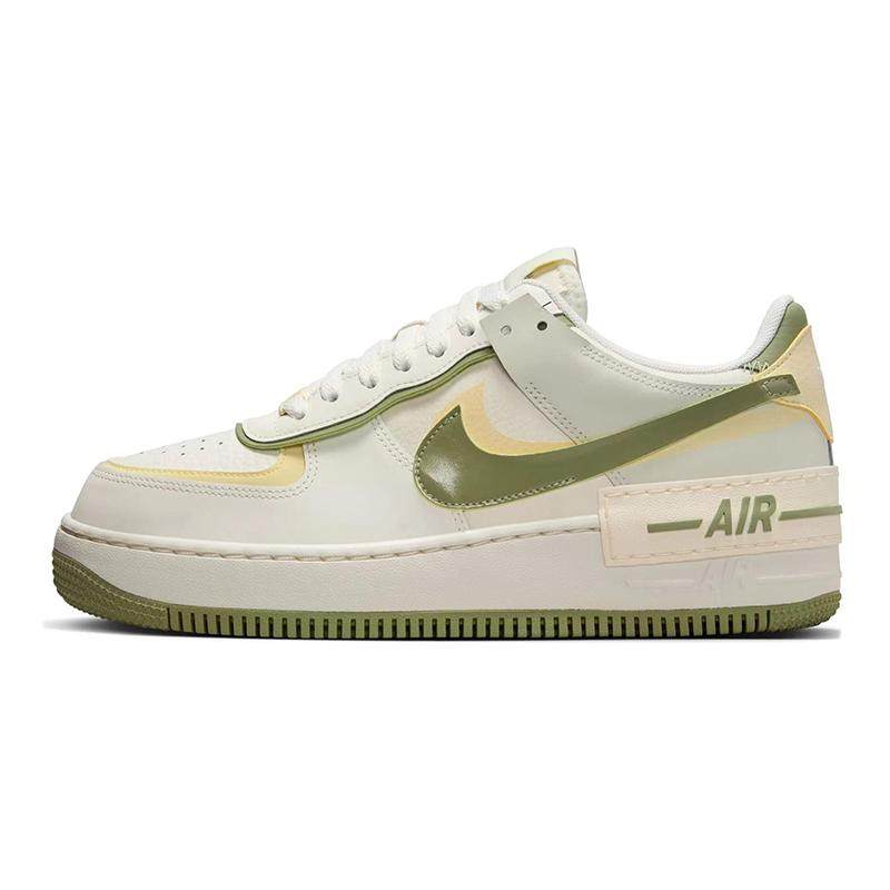 Nike Air Force 1 LOW 低帮 板鞋 女款 白绿色
