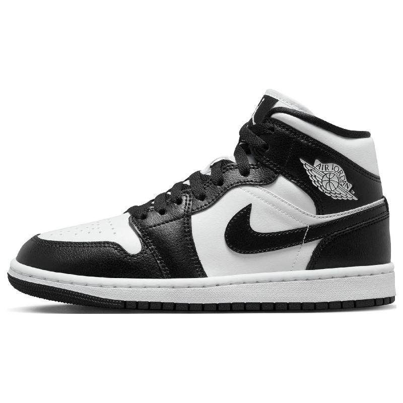 Jordan Air Jordan 1 Mid Black White Panda 舒适圆头 中帮,运动鞋new,跑步鞋,淘宝优惠券,粉丝福利购,淘宝优惠卷