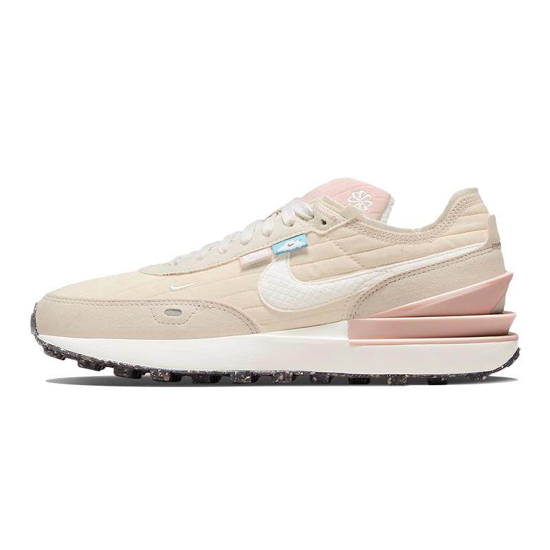 Nike Waffle One NN 复古休闲运动鞋 女款 军绿 可回收材料