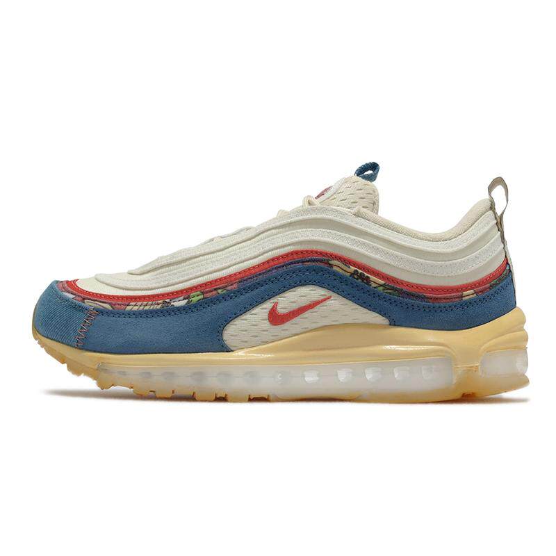 Nike Air Max 97 做旧 复古 轻便 低帮 跑步鞋 男款 白蓝