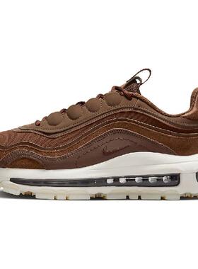 Nike Air Max 97 Futura 网布织物皮革绒面革 低帮 生活休闲