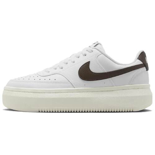 Nike COURT VISION ALTA LTR 防滑减震 低帮 板鞋 女款 白棕
