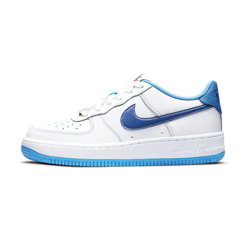 Nike Air Force 1 S50 (GS) 减震耐磨防滑 低帮休闲板鞋 白蓝