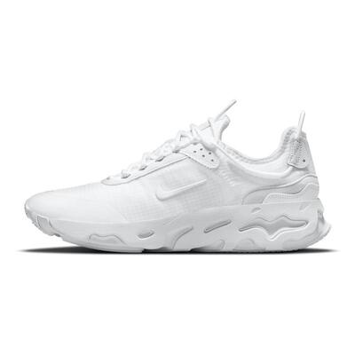Nike React Live triple white 减震防滑 低帮 跑步鞋 男款