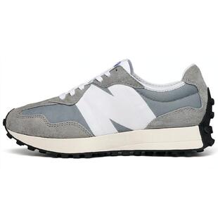 New Balance NB 327 经典复古V头鞋 猪皮织物透气 低帮 休闲