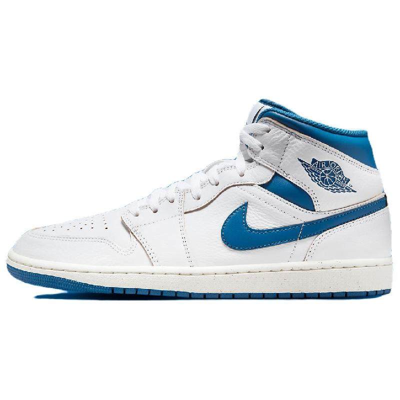 Jordan Air Jordan 1 MID 舒适百搭 中帮 复古篮球鞋 男款 白,运动鞋new,跑步鞋,淘宝优惠券,粉丝福利购,淘宝优惠卷