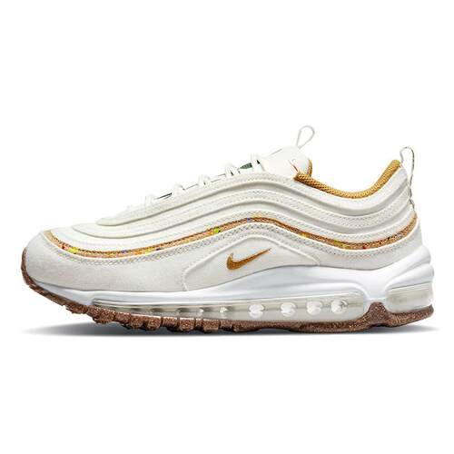 Nike Air Max 97 cork 低帮 跑步鞋 女款 米白
