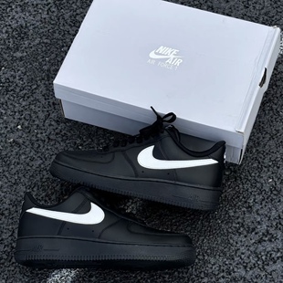 Nike Air Force 1 AF1黑白黑武士空军一号男子低帮板鞋FZ0627-010
