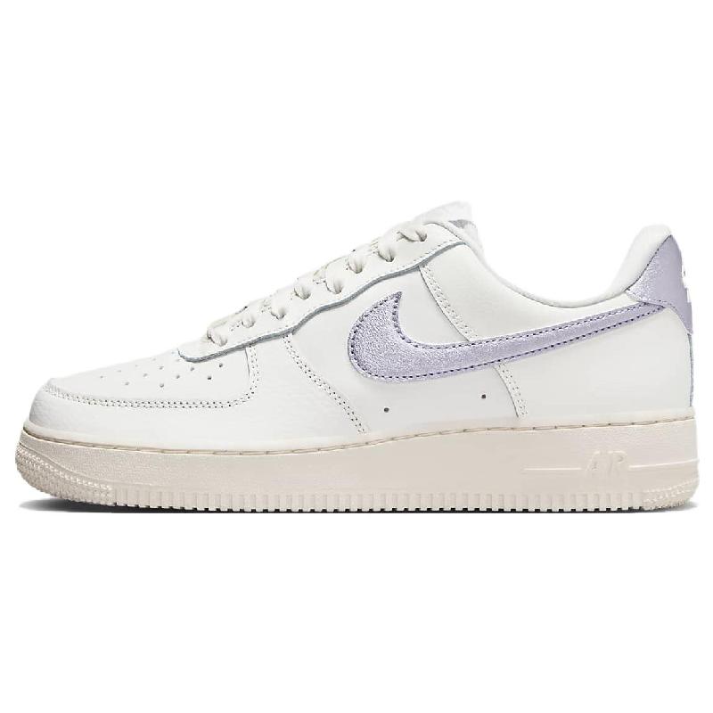 Nike Air Force 1 '07 "Metallic Purple" 低帮 板鞋 女款 白