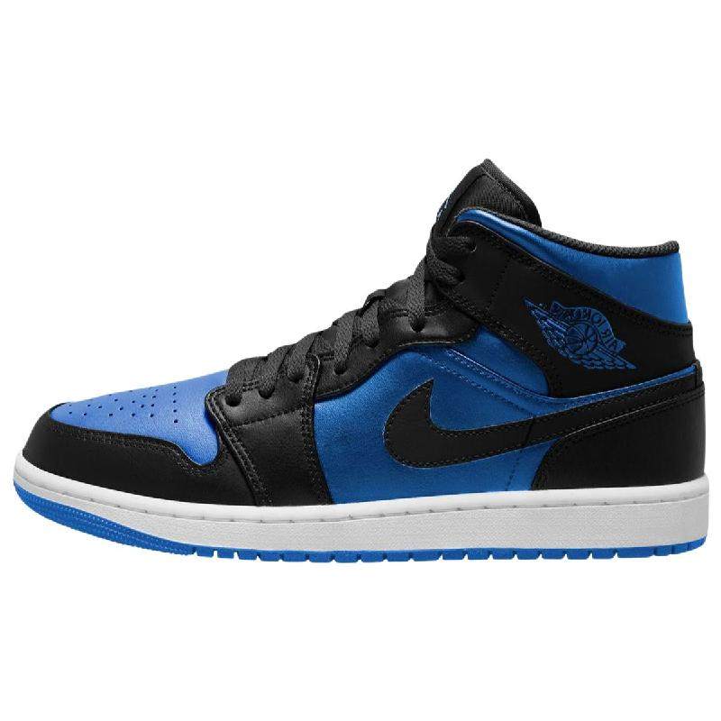 Jordan Air Jordan 1 Mid "Black Royal" 耐磨透气 中帮 复古,运动鞋new,跑步鞋,淘宝优惠券,粉丝福利购,淘宝优惠卷